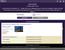 Tablet Screenshot of fourpointsquebecresort.com